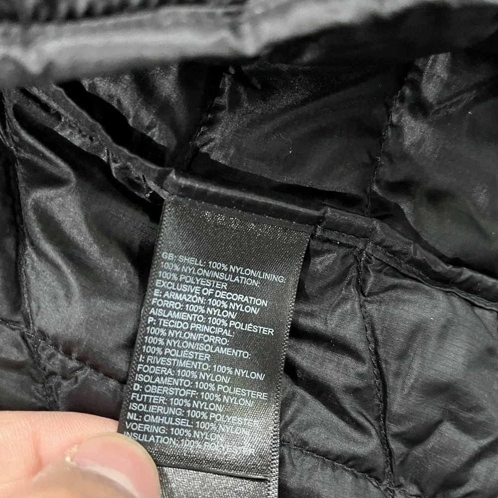 The North Face‎ ThermoBall Puffer Jacket Mens XXL Black Lightweight Quilted